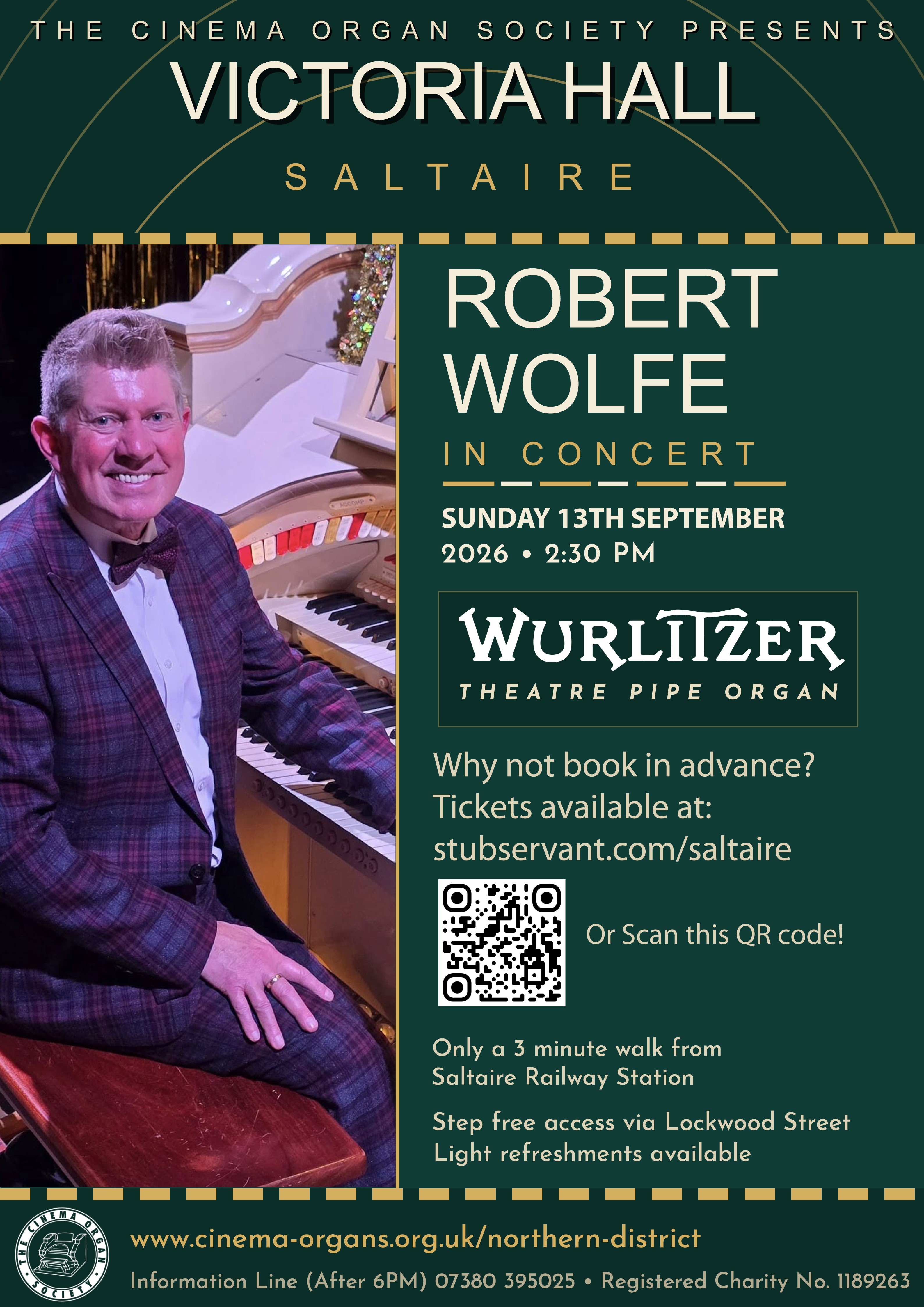 Robert Wolfe Theatre Organ Concert